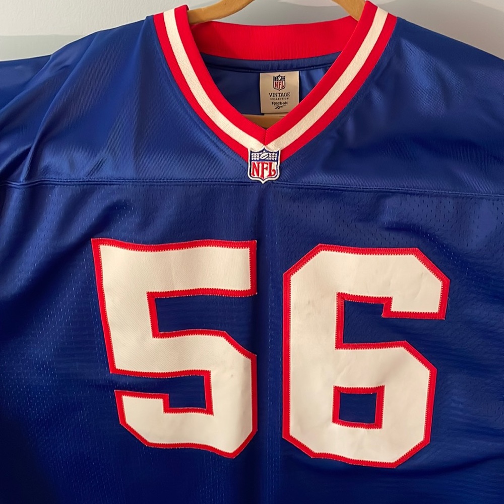 Mens XL Reebok Throwback NY Giants Lawrence Taylor Home football jersey